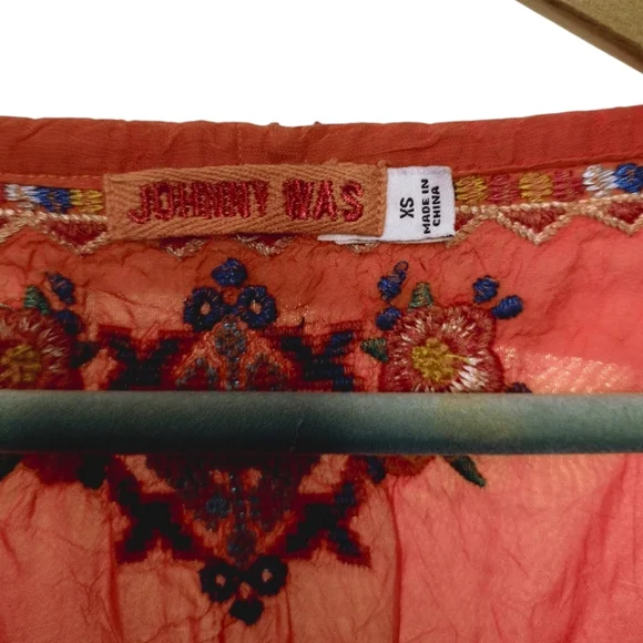 Johnny Was Muna Embroidered Top - Picture 7 of 8